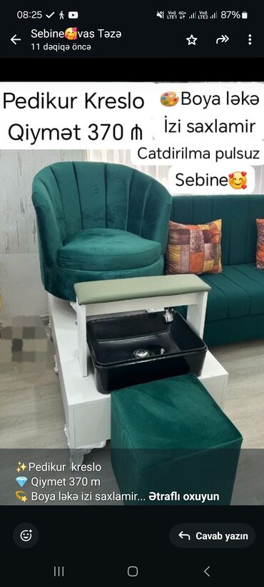 Mətbəx mebeli: Pedikur üçün vannalı, Təkərsiz, Kredit yoxdur, Zəmanətsiz
