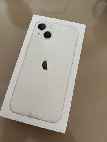 gps трекер купить в бишкеке: IPhone 13, Жаңы, 128 ГБ, Ак, Кабель, Куту, 100 %