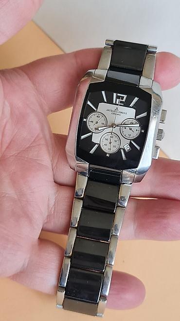 poklon za kuma: Jacques Lemans Ceramic hronograf – muški ručni sat - Kućište — 9