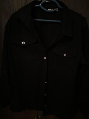 8 element parfüm: Qara rəngli qadın köynək-jaket(metrolara çatdirilma var) - Model — 2