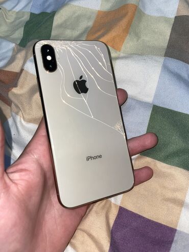 смарт чиси: IPhone Xs, Колдонулган, 64 ГБ, Алтын, Каптама, 84 %