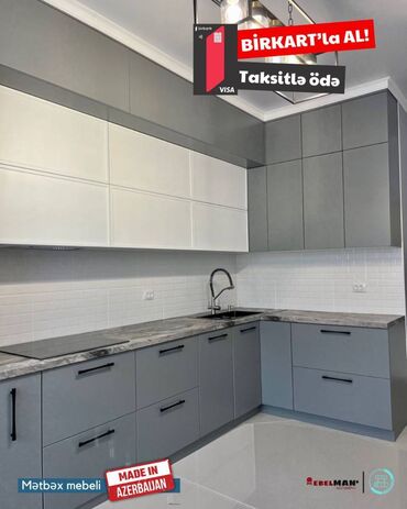 Sifarişlə mətbəx mebeli: Sifarişlə mətbəx dəsti, Özü çəkən petlələr, Sadə laminat, Kredit var, Pulsuz çatdırılma -da lalafo.az — 11 Sifarişlə mətbəx mebeli: Sifarişlə mətbəx dəsti, Özü çəkən petlələr, Sadə laminat, Kredit var, Pulsuz çatdırılma — 11