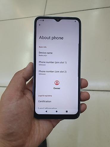 Redmi, Redmi A2 Plus, Б/у, 64 ГБ, цвет - Голубой, 2 SIM
