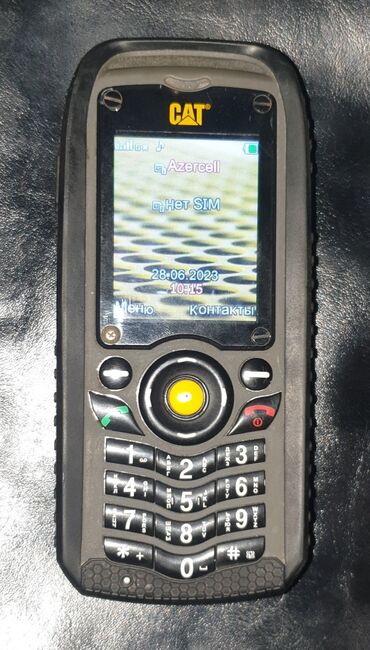 optimal electronics telefonlar: CAT B25 satılır. 2 nömrə yeri, 1 yaddaş kart yeri. Su və toz