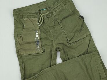 Material trousers, Little kids, 9 years, 128/134, condition - Very good