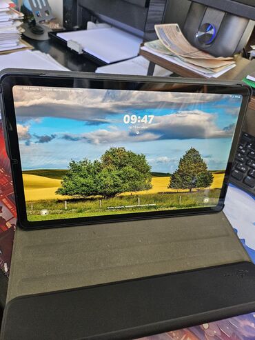 кейс наушников: Планшет, Samsung, эс тутум 64 ГБ, 10" - 11", 4G (LTE), Жаңы, Классикалык түсү - Боз