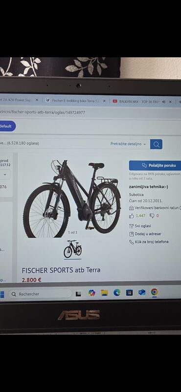 Bicikli za odrasle: E-bicikl TERRA 5.0i H46 (2022) - Električni motor 250 W - Težina — 9