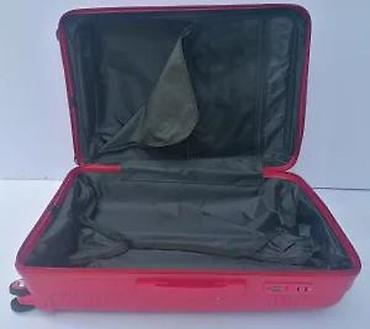 Putni koferi i torbe: Set crvenih kofera – 3 komada - Dizajn: moderni polikarbonatni/ABS — 9