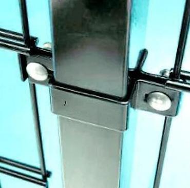 Proizvodi od rolovanog metala, metalni kanali: Obujmica metalna za stub 40x40 – cink + PVC (za 3D i 2D panel) 📍 — 11