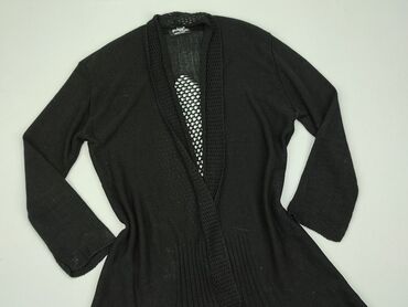 czarne bluzki z dekoltem w łódkę: Knitwear, L (EU 40), condition - Good