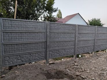 Бетонные еврозаборы: Бетонный еврозабор, Другой бренд, Односторонний, Новый, В розницу,Наличный расчет — 18