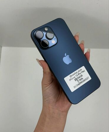 Apple iPhone: IPhone 15 Pro Max, 256 GB, Natural Titanium, Zəmanət, Barmaq izi, Hissə-hissə ödəniş