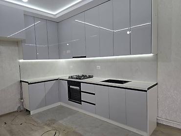 silver kitchen: Кухонный набор на заказ, МДФ, По договорённости, Дизайн, проект — 6