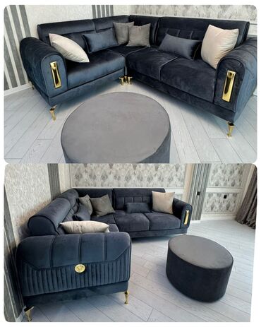 i̇slenmis divan: Угловой диван, Б/у, Раскладной, Без подьемного механизма