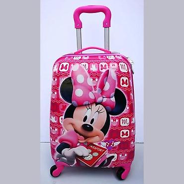 Rančevi, torbe i koferi: Dečiji kofer na točkiće – Minnie Mouse dizajn - Tvrda ABS školjka u — 1