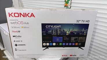 Телевизоры: Модель: Konka 32 📐 Диагональ: 32 дюйма или 81 см (длина×ширина: 71×40