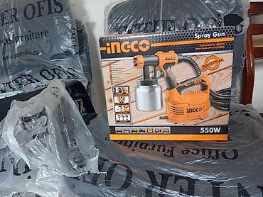 elektron supurge: INGCO elektrik boya püskürdücüsü – Spray Gun, 550W - Güc: 550W - Tip — 1