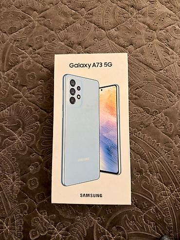samsung ego: Samsung Galaxy A73 5G, 256 GB, rəng - Yaşıl, Barmaq izi — 5