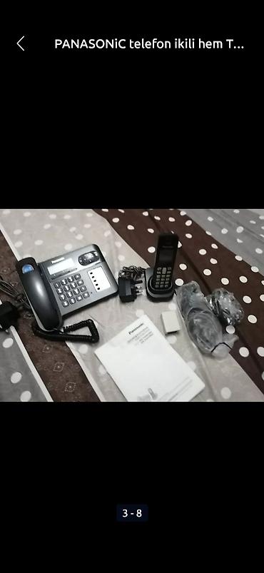 Stasionar telefonlar: PANASONiC telefon ikili hem TOKLA hem toksuz isleyir tep teze — 2