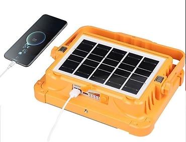 Солнечные прожекторы: Светодиодный прожектор с солнечной панелью и USB‑выходом - Мощный — 2