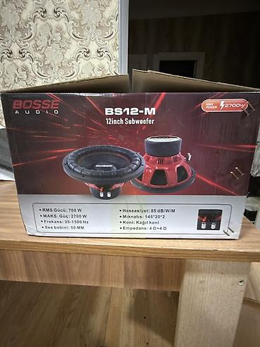 ring: BOSSE Audio BS12-M – 12 düym subwoofer Xüsusiyyətlər: - Maks. güc — 2