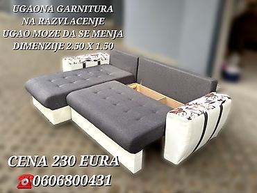 Ugaone garniture: Ugaona garnitura na razvlačenje - Dimenzije: 2.50 x 1.50 m - — 9