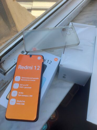 redmi niye 12: Xiaomi Redmi 12, 256 GB, rəng - Qara, 
 İki sim kartlı, Face ID, Sensor