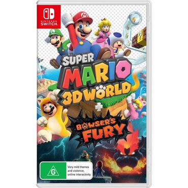 Oyun diskləri və kartricləri: Nintendo switch super Mario 3d world bowsers fury