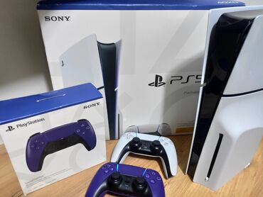 PS5 (Sony PlayStation 5): Playstation 5 slim yaddaş : 1TB operativ yaddaş : 16gb rus versiyası