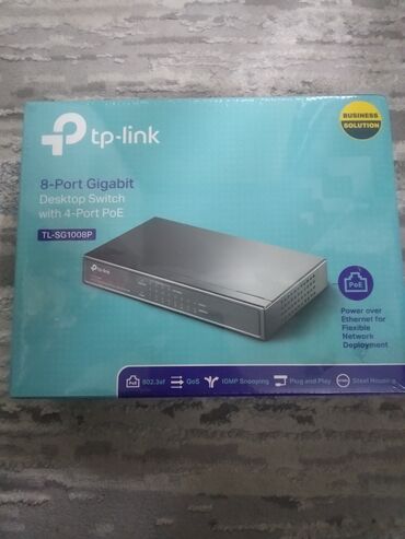 TP-LINK TL-SG1008P 4 PoE 55Вт Продаю гигабитный коммутатор на 8