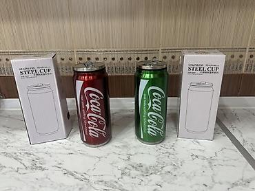nerjaveyka su cəni: Rəng - Qırmızı, Termofincan, Paslanmayan polad, 300 ml — 2