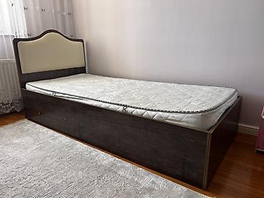 ikinci əl yatağ: İşlənmiş, Təknəfərlik çarpayı, Bazalı, Matras ilə, Siyirməsiz — 1