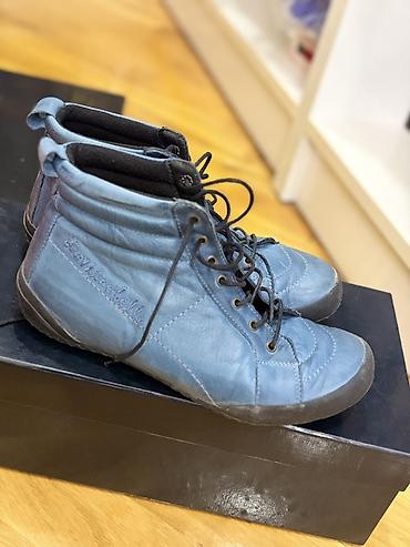 Мужская обувь: Spunk brendi mavi rəngli uniseks sneakers/ayaqqabı - Model: yüksək — 1