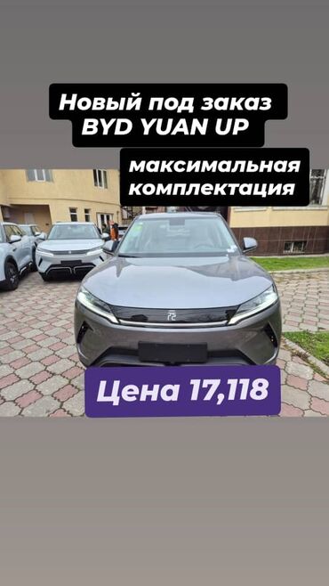 синий byd: BYD Yuan Up — простой и удобный электромобиль! Характеристики: •	Новый