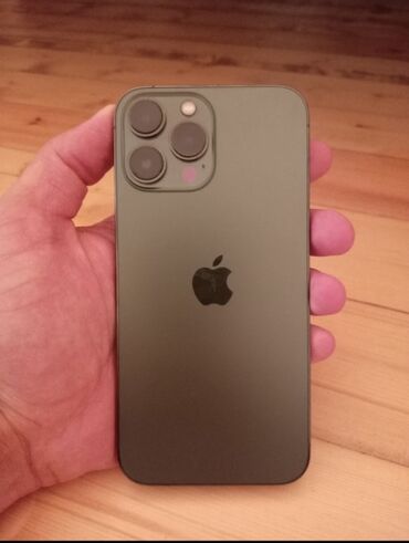 Poco: IPhone 13 Pro Max, 256 GB, Space Gray, Simsiz şarj, Face ID, Sənədlərlə