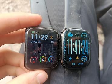 xiaomi watch 2: Смарт-часы (2 штуки), квадратный корпус, черный цвет, силиконовые — 2