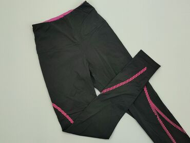 Legginsy: Legginsy XS (EU 34), stan - Dobry, wzór - Jednolity kolor, kolor - Czarny
