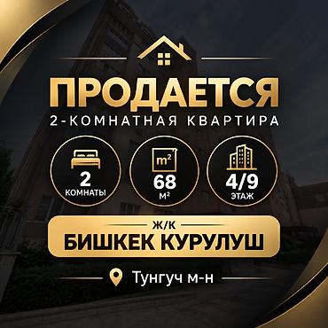 2 8: 2 комнаты, 68 м², Тунгуч мкр Элитка, 4 этаж, Евроремонт — 1