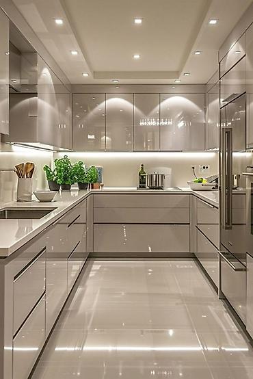 silver kitchen: Кухня от 9 000 сом/м² | 3D проект бесплатно Премиальная мебель от — 1