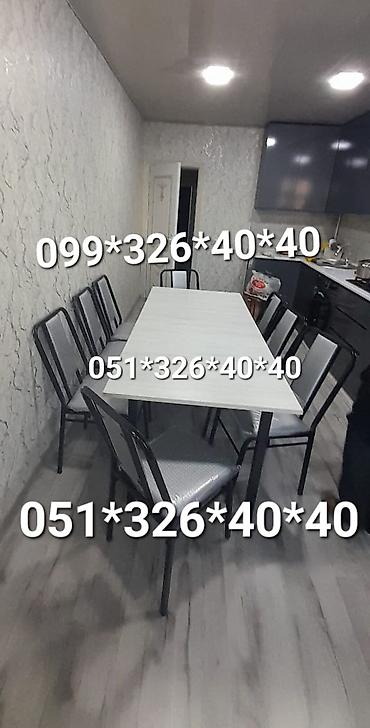 Masa və oturacaq dəstləri: Mətbəx üçün, Yeni, Dördbucaq masa, 4 stul — 16