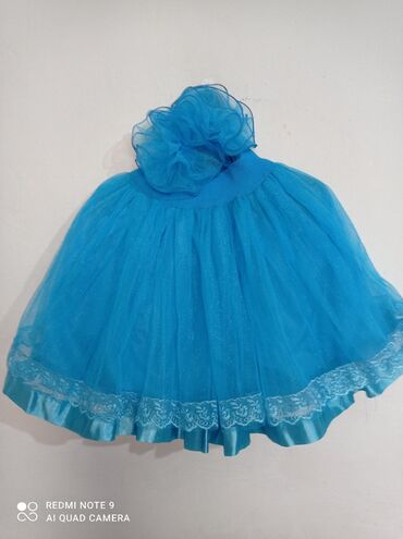Платья: Детское платье, цвет - Голубой, Б/у