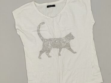 białe t shirty z czerwonem napisem: Reserved, Women`s T-shirt, S (EU 36)