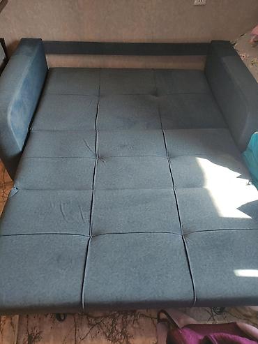 mebel sandiqlar: Amerikanka tipli divan - Rəng: mavi - 3 qat mexanizm ilə asanlıqla — 4