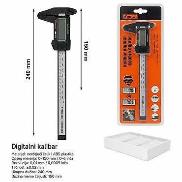 KMT Plastična digitalni plastični pomično merilo 9367940-A Digitalni
