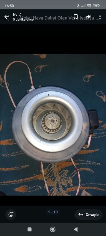 Ventilyatorlar: Məhsul: Ventilyatorlar dəsti - Kvadrat metal korpuslu mətbəx/hamam — 1