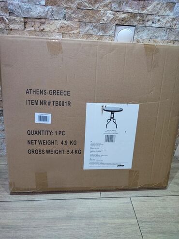 Stolovi: BAŠTENSKI STO Stakleni stočić za bašte,terase,dvorišta. KALJENO — 5