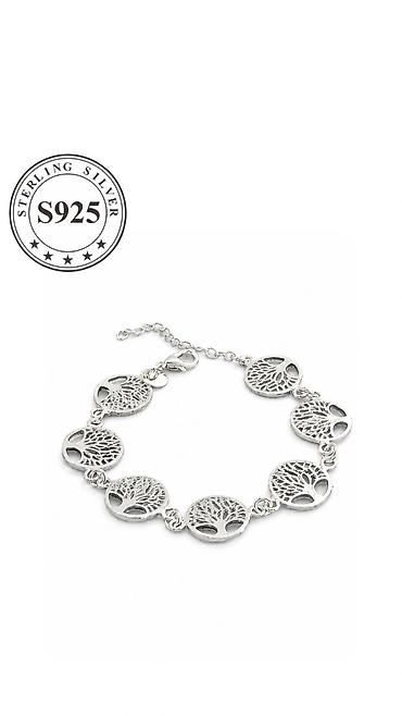 Aksesuarlar: S925 Sterlinq Gümüş Bilərzik 🎁 Qablaşdırma hədiyyə - Material: 925 — 8