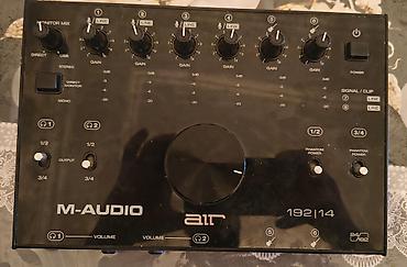 Salam M-Audio 192/14 ses kart satilir hec bir problemi yoxdur ideal