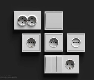 электрический щиток: Розетка, With grounding, Другой бренд, Built-in socket, Одинарная