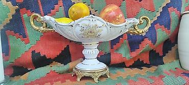 meyvə qabi: Zərif dekorativ meyvə qabı - Material: keramika/porcelan görünüşlü - — 1